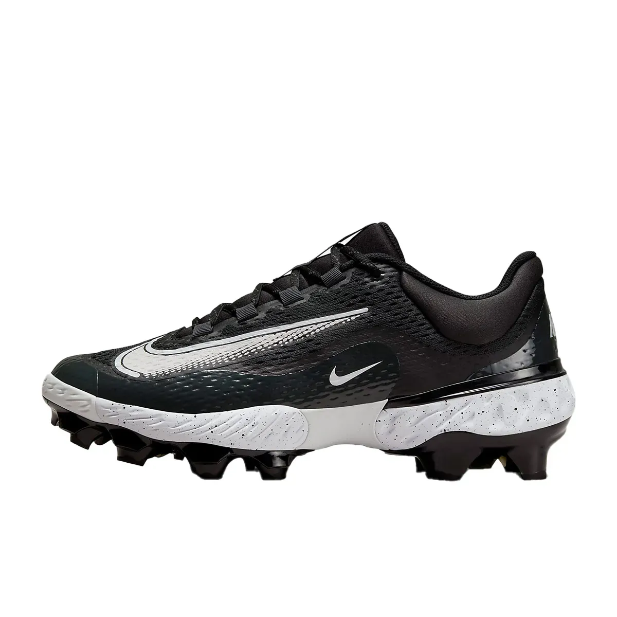 Nike Alpha Huarache Elite 4 Low MCS Moulded Cleats Black/White-Smoke