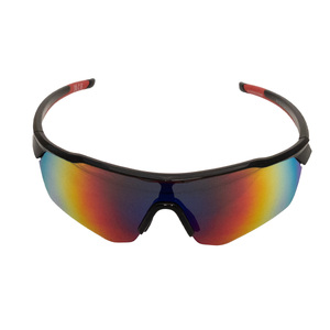 Rawlings Adult Half Rim Black Mirror Sunglasses Black Frame