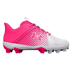 Under Armour Leadoff Youth Cleats - White / Cerise