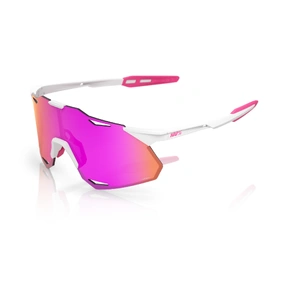 100 Percent HYPERCRAFT XS - Matte White/Pink - HiPER Vital Pink Mirror