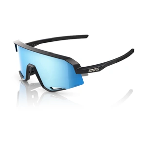 100 Percent Slendale Matte Black Sunglasses | HiPER Blue Mirror