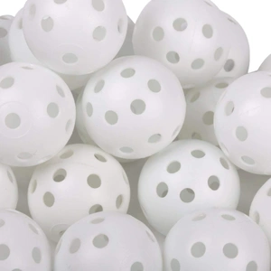 9" Plastic Practice Ball - 20 Pack White