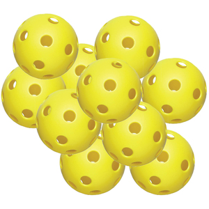 9" Plastic Practice Ball - Yellow - 20 pk