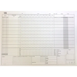 ABF 9 Line Score Book