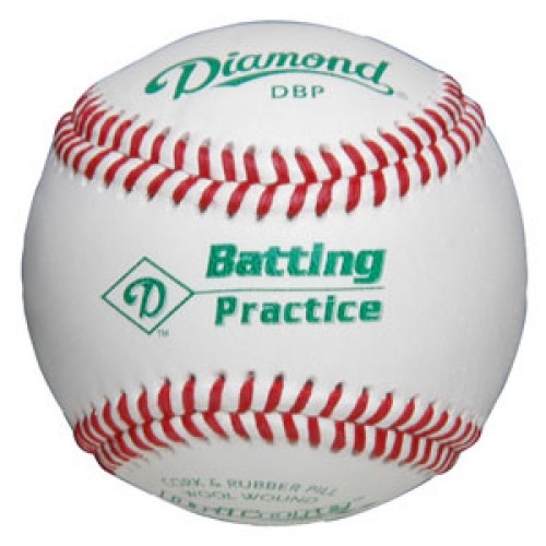 Diamond Batting Practice Baseballs -Dozen
