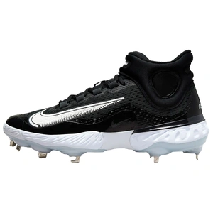 Nike Alpha Huarache Elite 4 Mid Metal Cleats Black