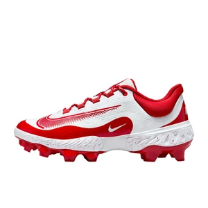 Nike Alpha Huarache Elite 4 Low MCS Moulded Cleats White/Red