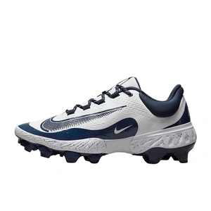 Nike Alpha Huarache Elite 4 Low MCS Moulded Cleats White/Navy