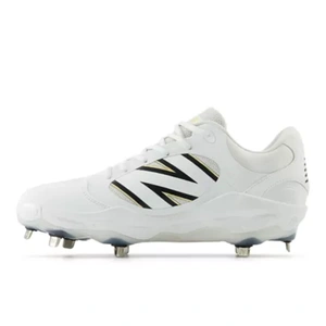 New Balance L3000 V7 Fresh Foam Metal Cleats | White 2E