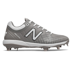 New Balance L4040TG5 Metal Cleats Grey with White