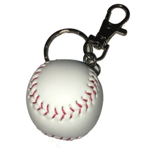 Baseball Keyring White