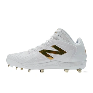 New Balance Fuel Cell Ohtani 1 Metal Cleats | White & Gold