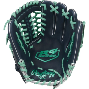 Rawlings R9 11.75 Inch Baseball Glove | Navy & Mint