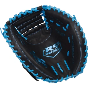 Rawlings R9 32.5 Inch Catchers Mitt | Black & Columbia Blue