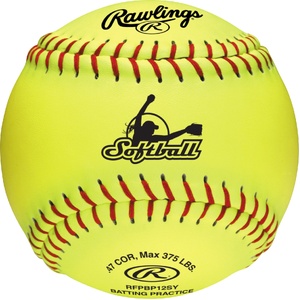 Rawlings Batting Practice Softballs 6 Pack