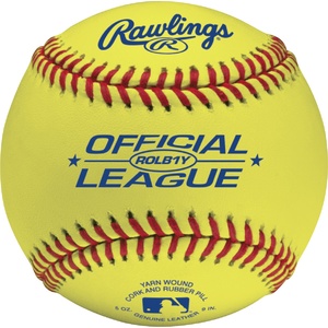 Rawlings ROLB1 Optic Yellow Baseball - Dozen